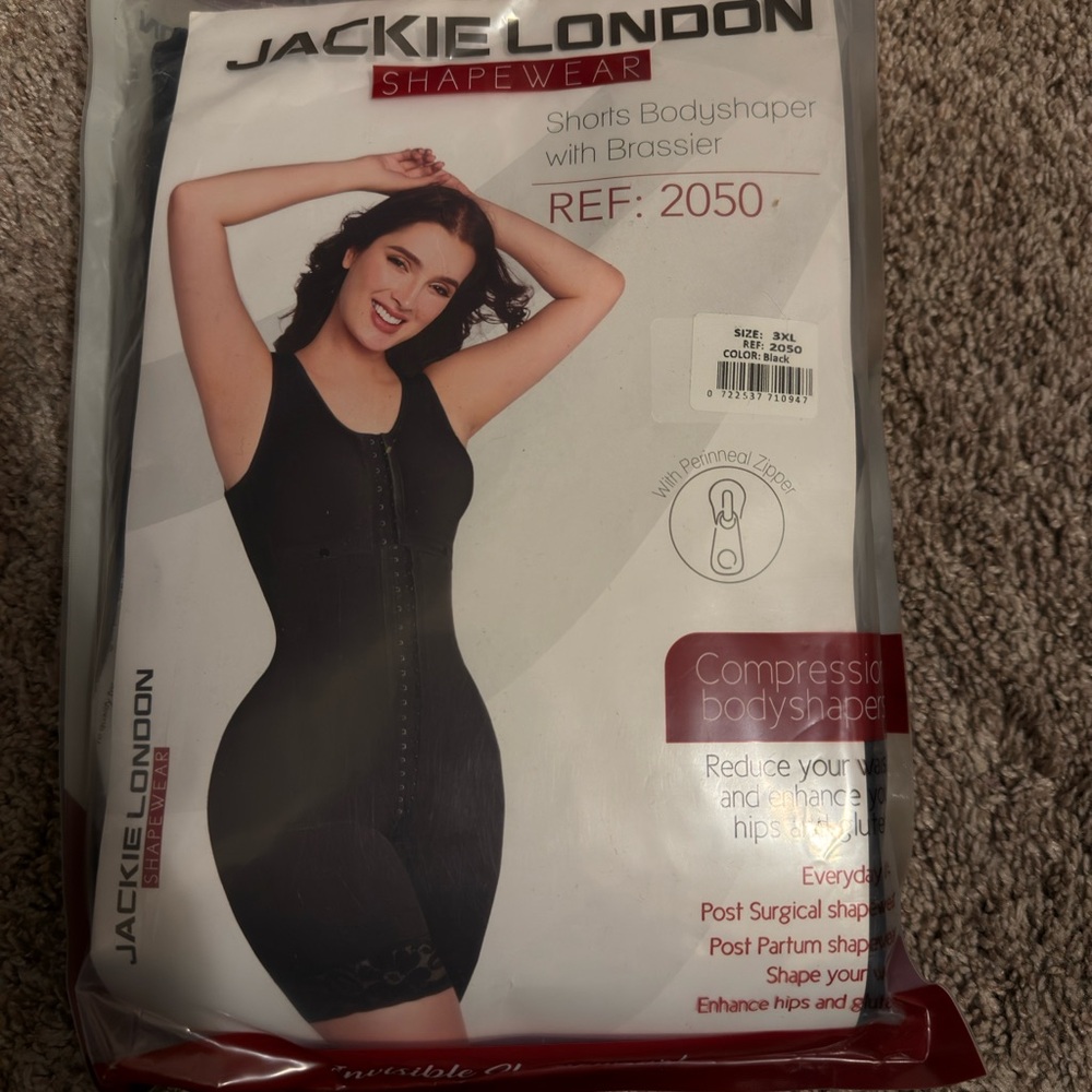 Jackie London Black Bodyshaper with Brassier